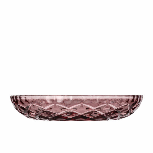 Lyngby Glas Teller Sorrento 4er Set, Dessertteller, Glas, Pink, 16 cm, 27799