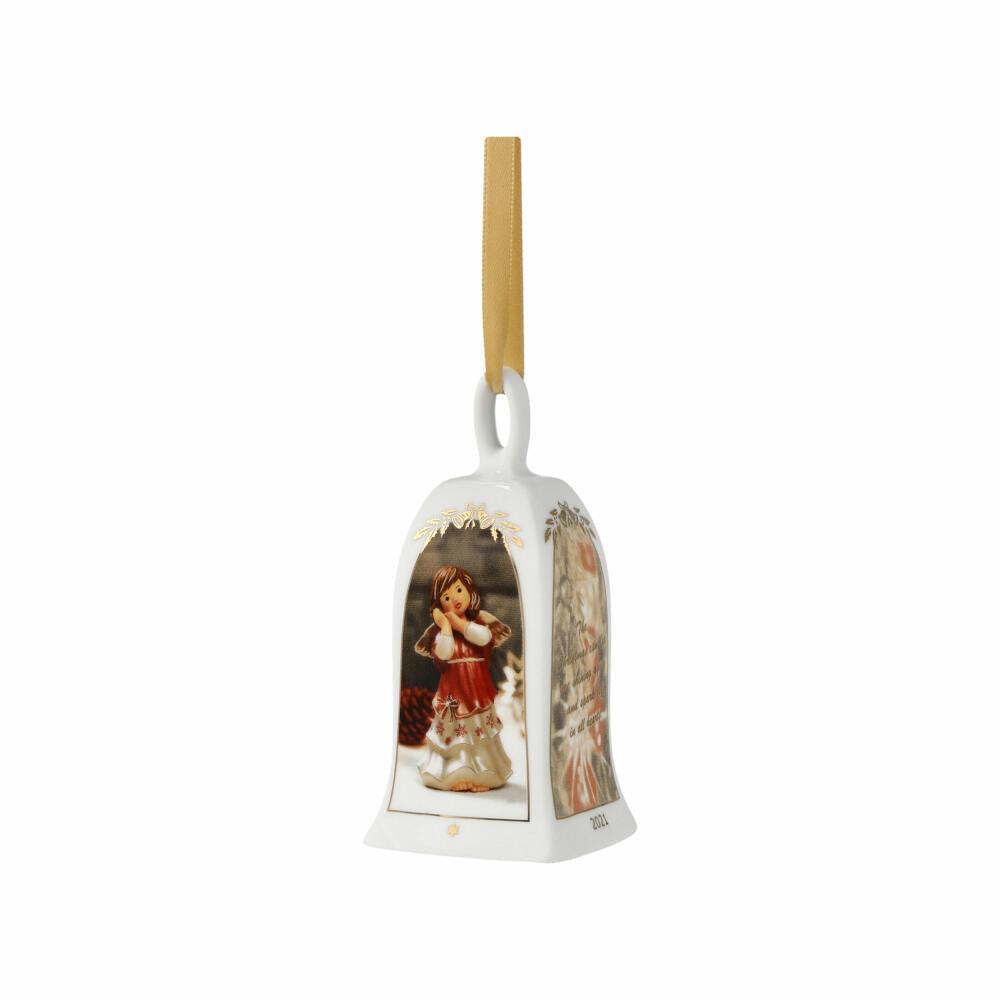 Goebel Annual Bell 2021, Peaceful Christmas Time, Christmas Bell, Decoration, Porcelain, Colorful, 66505441