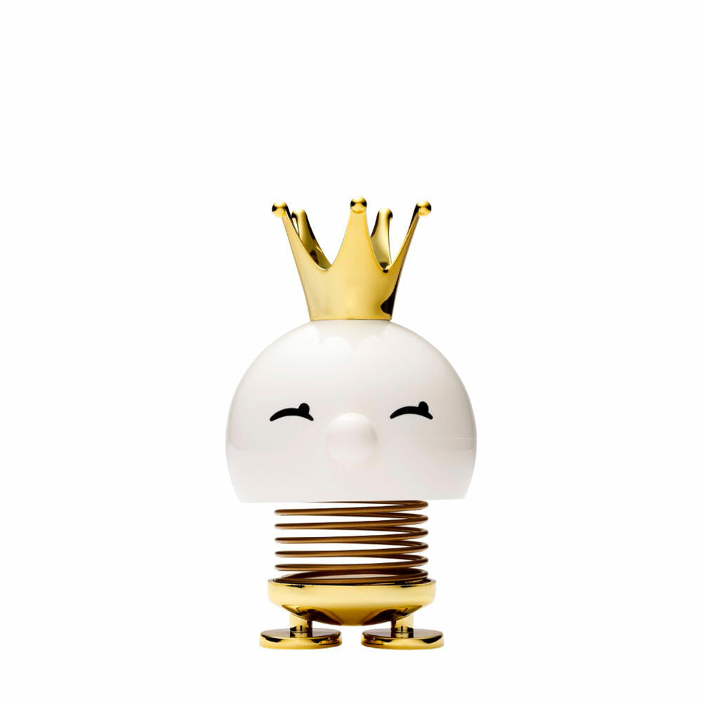 Hoptimist Queen Bimble, wobbling figure, queen wobbling figure, decoration idea, decoration, plastic, white, H 12.5 cm, 26139