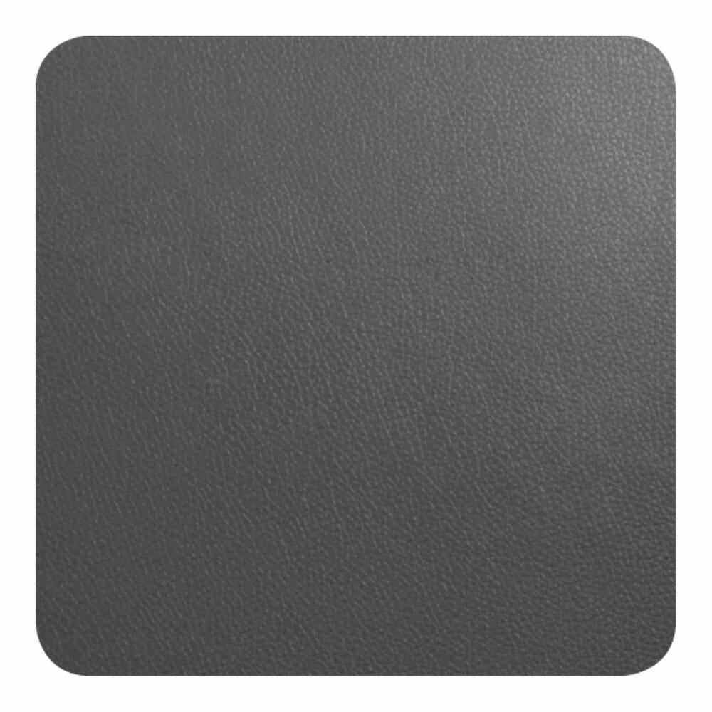 ASA Selection Table Tops Glasuntersetzer, Lederoptik, 4er Set, Kunstleder, Dunkelgrau, B 10 cm, 7837420