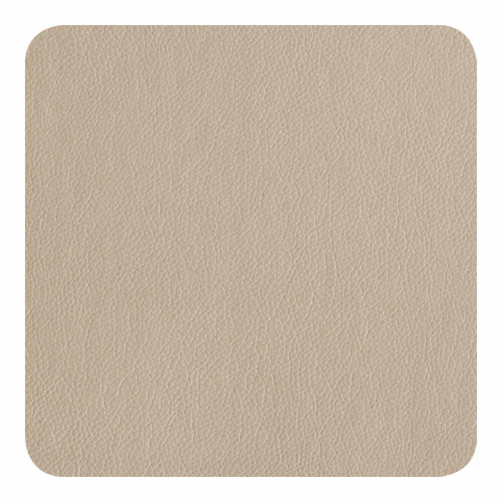ASA Selection Table Tops Glasuntersetzer, Lederoptik, 4er Set, Kunstleder, Stone / Beige, B 10 cm, 7831420