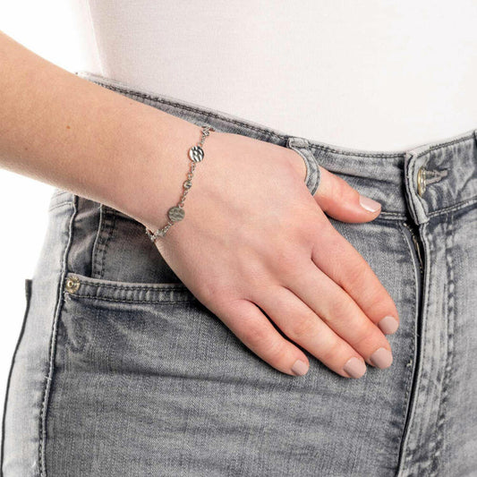 Leonardo Jewels Bracelet Milou, Jewelry Bracelet, Stainless Steel, Silver, 022488