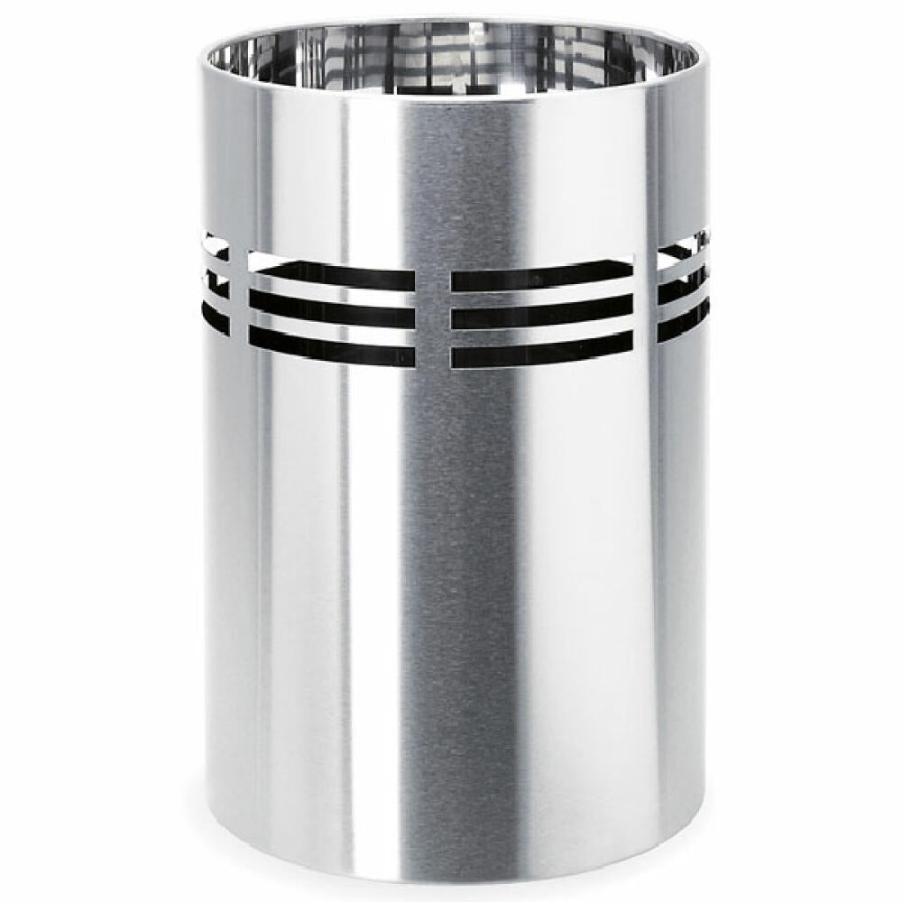 Blomus wastepaper basket Slice, waste container, trash can, with plastic insert, matt stainless steel, 65156