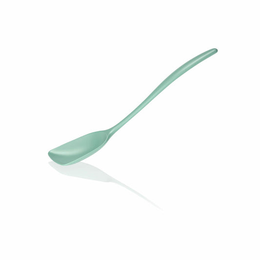 Rosti New Classic wide cooking spoon, kitchen helper, plastic, Nordic Green, 27 cm, 30054
