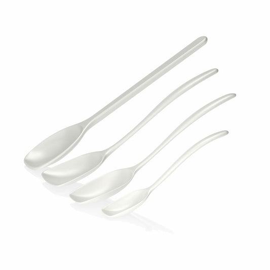 Rosti mixing spoon set 4-piece New Classic, kitchen helper, plastic, white, 30118