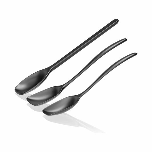 Rosti Rührlöffelset 3-tlg. New Classic, Küchenhelfer, Kunststoff, Schwarz, 30130