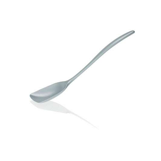 Rosti New Classic wide cooking spoon, kitchen helper, plastic, Dusty Blue, 27 cm, 30053