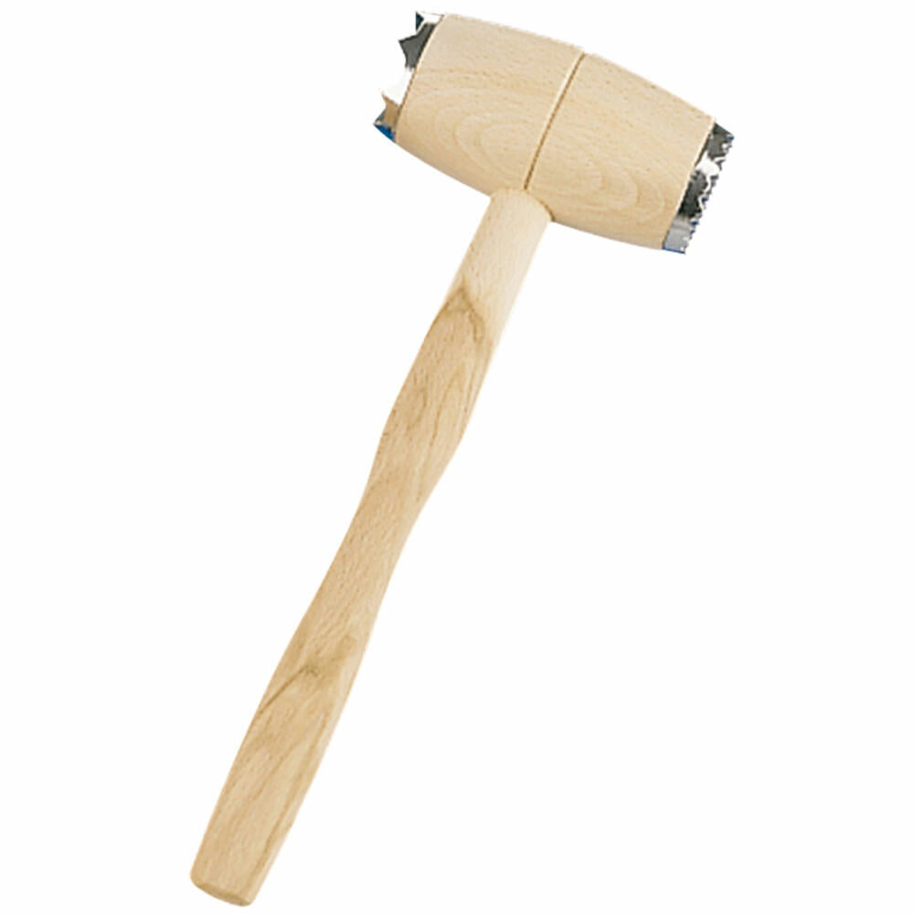 Städter Fleischhammer, mit Stahlkappen, Fleischklopfer, Schnitzelklopfer, Fleisch Hammer, Holz, 29 cm, 806016