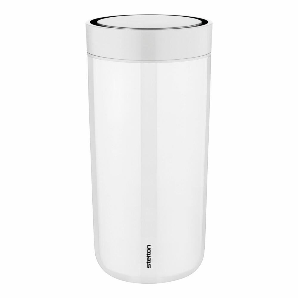 Stelton To Go Click Becher, Trinkbecher, Cup, Edelstahl, Kunststoff, Chalk, 400 ml, 685-3