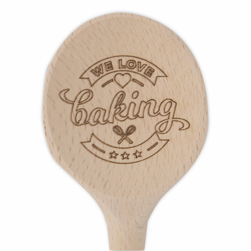 Städter Kochlöffel Rund, Koch Löffel, Rührlöffel, Küchenlöffel, Küchenhelfer, Holz, 28 cm, 815018