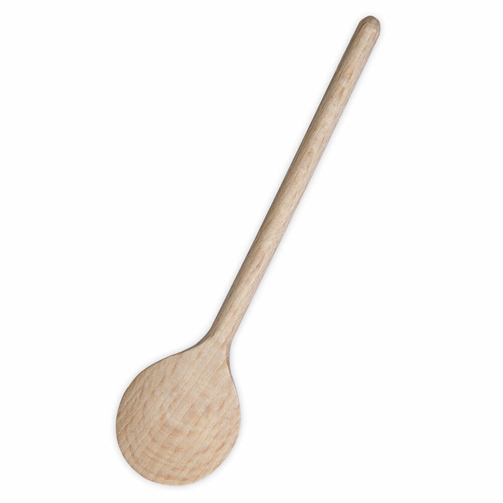 Städter Kochlöffel Herz Rund, Koch Löffel, Rührlöffel, Küchenlöffel, Küchenhelfer, Holz, 16 cm, 815100