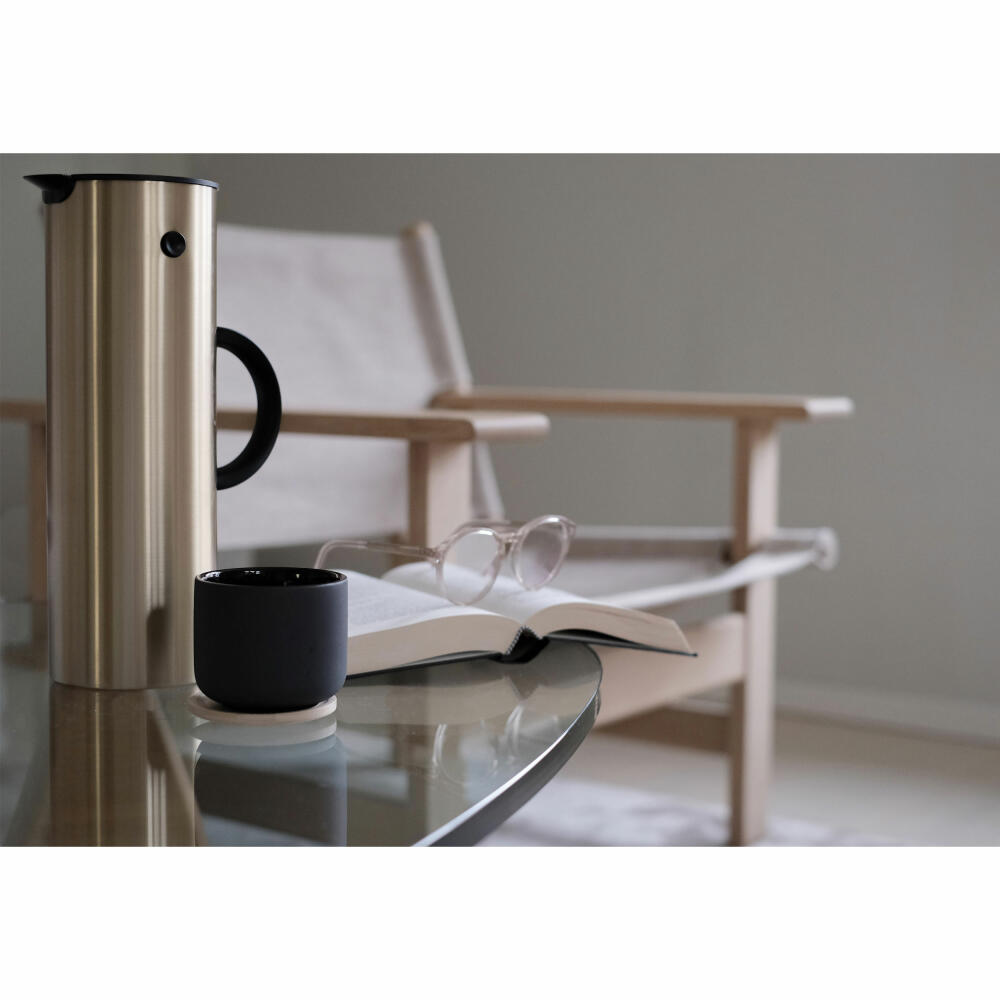 Stelton Isolierkanne EM77 Brushed Brass, Kanne, Edelstahl, Glas, Kunststoff, Messing, 1 L, 900-8
