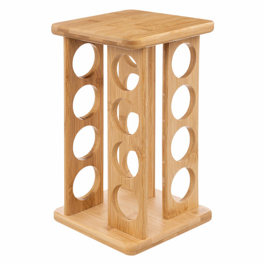 5Five Simply Smart Bambus-Gewürzkarussell, mit 16 Gewürzdosen aus Glas, 27.7 cm, 124572
