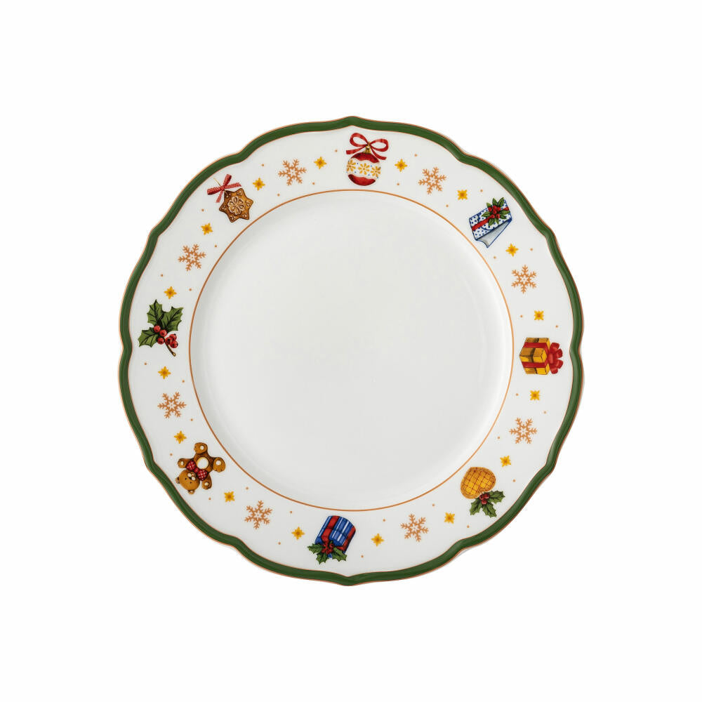 Hutschenreuther Teller flach Happy Wintertime Green, Speiseteller, Porzellan, Mehrfarbig, 27 cm, 02488-727472-10867