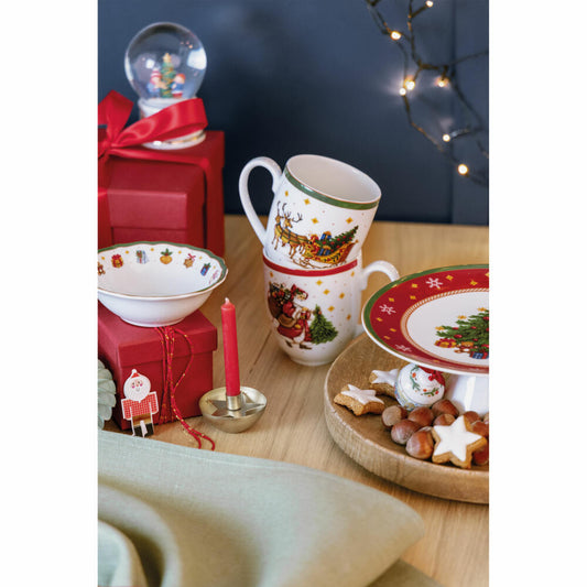 Hutschenreuther Mug with Handle Happy Wintertime Green, Cup, Porcelain, Multi-Coloured, 400 ml, 02488-727472-15505