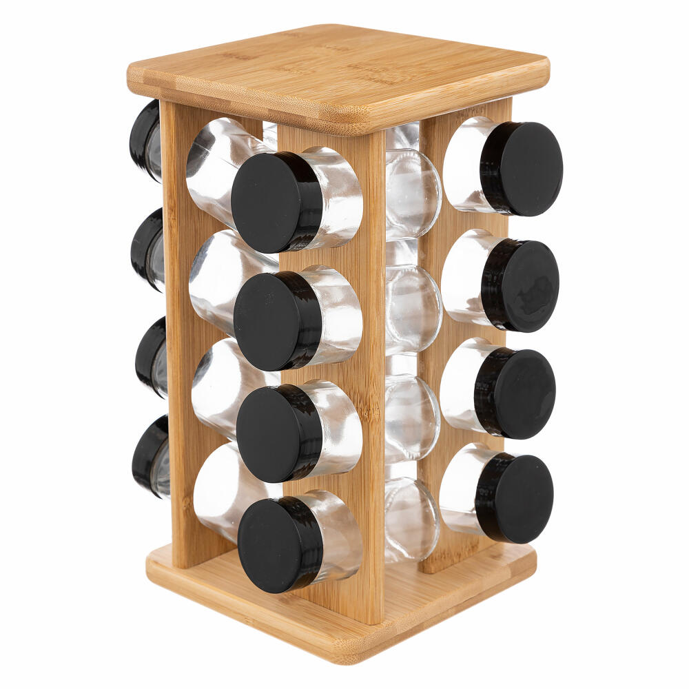 5Five Simply Smart Bambus-Gewürzkarussell, mit 16 Gewürzdosen aus Glas –  Ambiente3000