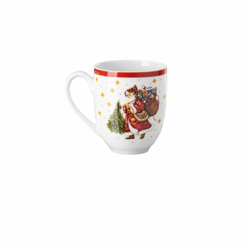 Hutschenreuther Becher mit Henkel Happy Wintertime Red, Tasse, Porzellan, Mehrfarbig, 400 ml, 02488-727471-15505