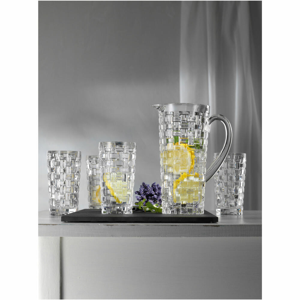 Nachtmann Dancing Stars Bossa Nova Longdrinkglas Set, 4er Set, Wasserglas, Saftglas, Kristallglas, H 15 cm, 395 ml, 0092075-0