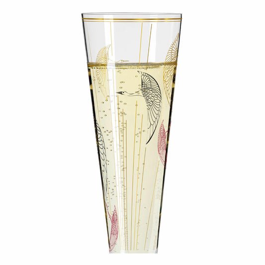 Ritzenhoff Champagnerglas Goldnacht Champagner 018, Concetta Lorenzo, Kristallglas, 205 ml, 1071018