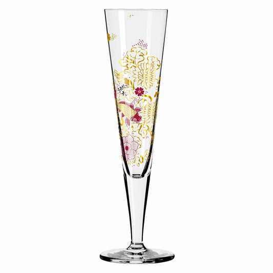 Ritzenhoff Champagnerglas Goldnacht 023, Kathrin Stockebrand, Kristallglas, 205 ml, 1071023