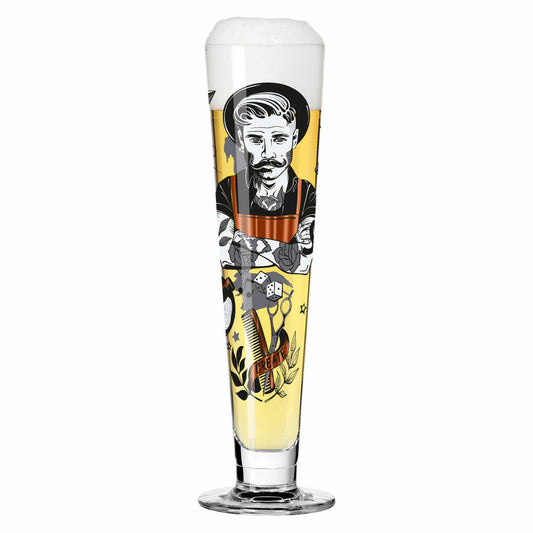 Ritzenhoff Bierglas Heldenfest 009, Werner Bohr, Kristallglas, 385 ml, 1011009