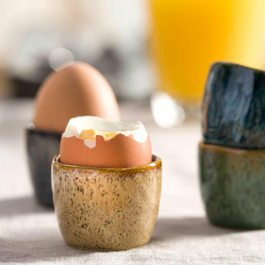 Leonardo Eierbecher Matera, Frühstücks-Ei-Becher, Keramik, Beige, 023047