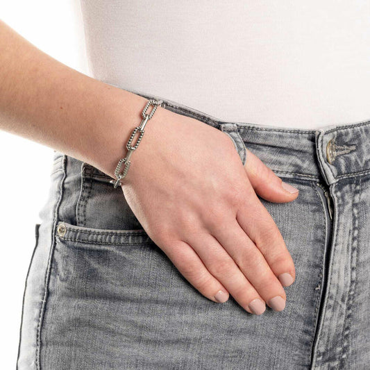 Leonardo Jewels Armband Moni Clip&Mix, Schmuckarmband, Edelstahl, Silber, 023068