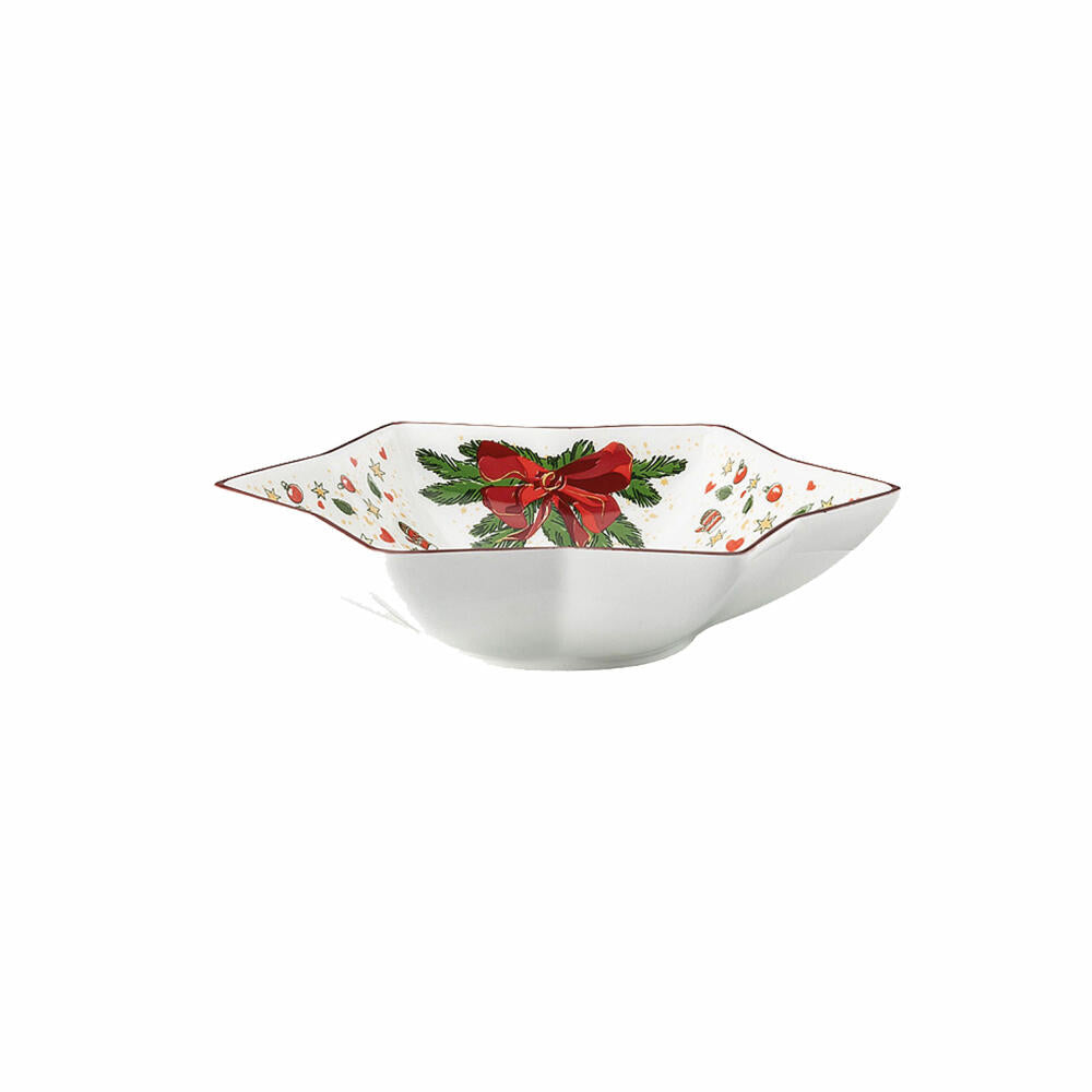 Hutschenreuther Nora Sternschale, Schüssel, Bone China, Weihnachtszeit, 15 cm, 02048-726042-25383