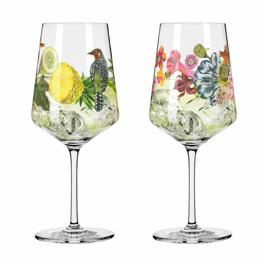 Ritzenhoff Sommertau Hugo 005 006 F24, 2er Set, Olaf Hajek, Hugo-Glas, Aperitifglas, Kristallglas, 544 ml, 2931019