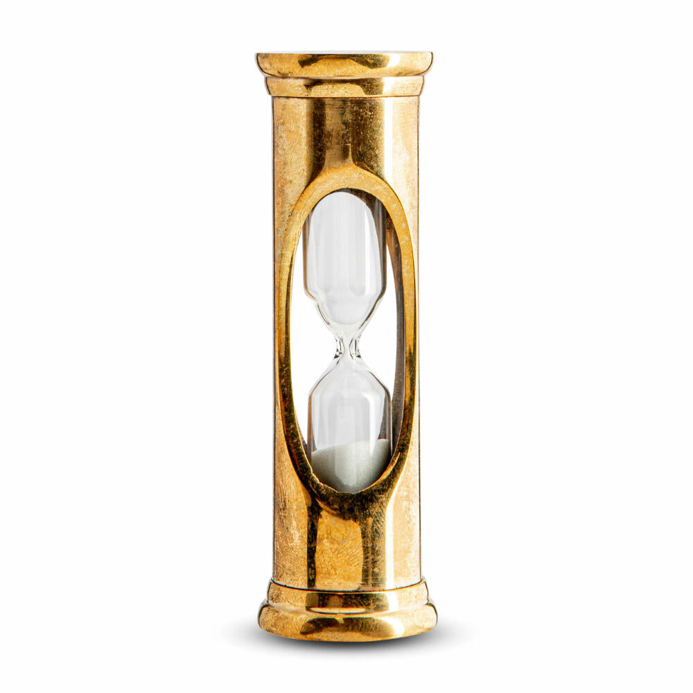 Authentic Models Hourglass Brass 3 Minutes, Timepiece, Brass, Glass, HG001