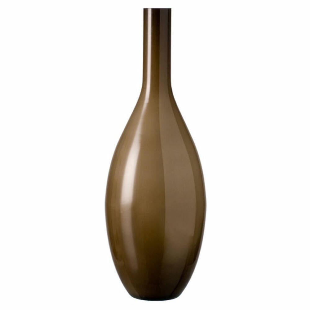 Leonardo Beauty Vase, Blumenvase, Glasvase, Dekoration, Flaschenform, Glas, 50 cm, beige, 31056