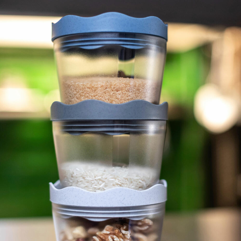 Koziol Vorratsdose 300ml Prince S, Aufbewahrungsdose, Dose, Thermoplastischer Kunststoff, Organic Deep Blue, 3084675