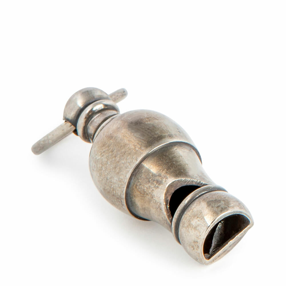 Authentic Models Victorian Whistle, Boat Whistle, Brass Silver Plated, BW002