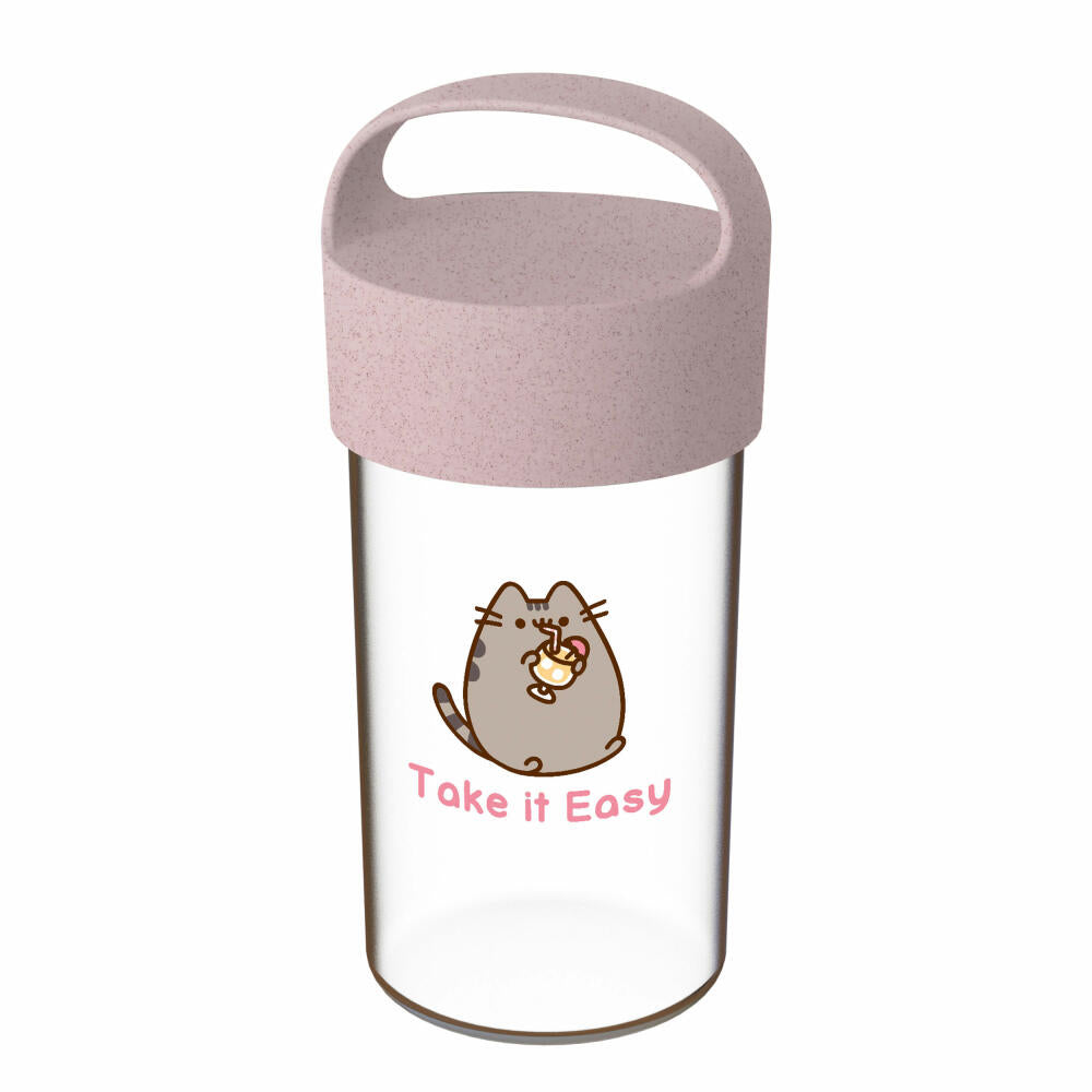 Koziol drinking bottle Buddy Drink Pusheen Take It Easy, plastic, Organic Pink, 500 ml, 8026711