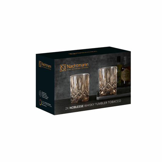 Nachtmann whiskey tumblers set of 2 Noblesse, whiskey tumblers, crystal glass, tobacco, 295 ml, 104246