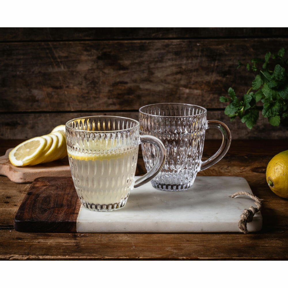 Nachtmann Heißgetränke-Becher 2er Set Ethno, Tassen, Kristallglas, Klar, 392 ml, 104249