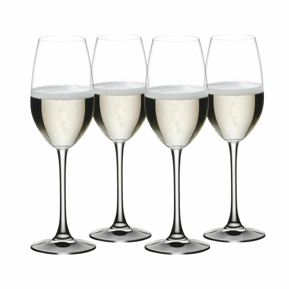 Nachtmann Champagnerglas Set ViVino 4-tlg., Schaumweingläser, Kristall – Ambiente3000
