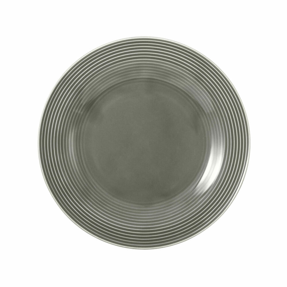 Seltmann Weiden Beat Pearl Grey Breakfast Plate, Small Plate, Dessert Plate, Cake Plate, Porcelain, Grey, Ø 23 cm, 001.751318
