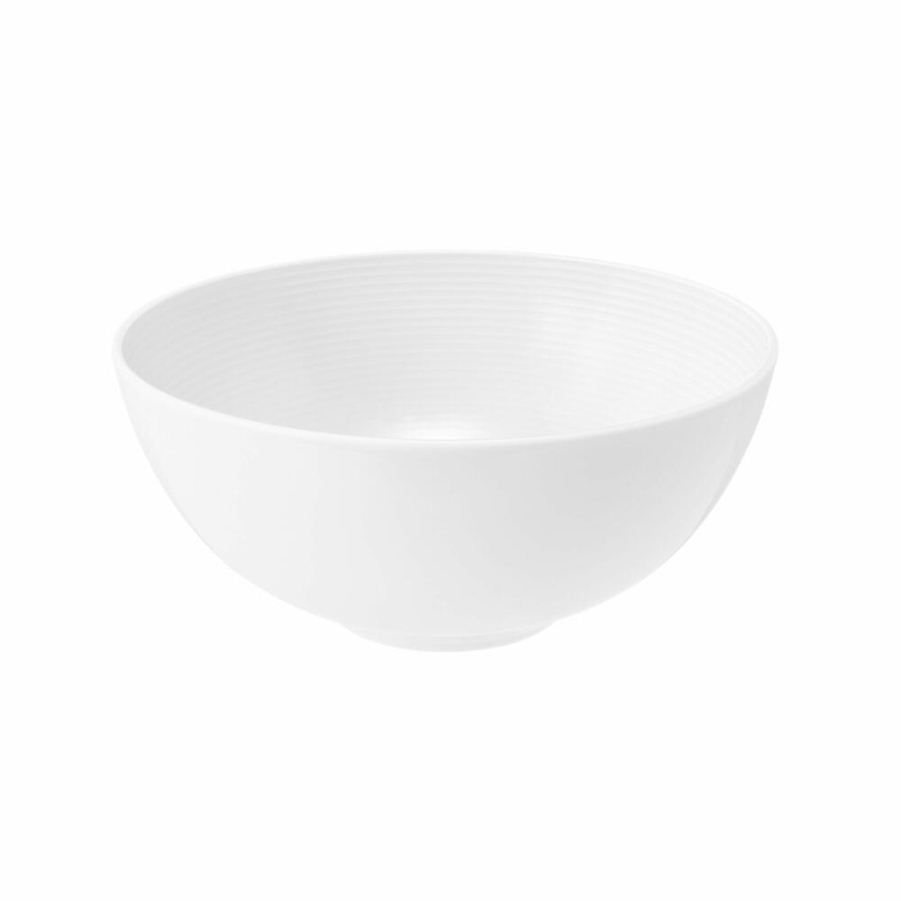 Seltmann Weiden Beat Bowl Round, Bowl, Salad Bowl, Soup Bowl, Porcelain, White, Ø 21 cm, 001.751370