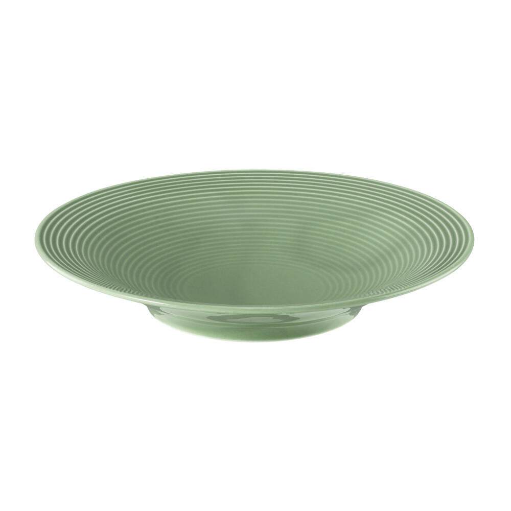 Seltmann Weiden Beat Salbeigrün Suppenteller Rund, Essteller, Tiefer Teller, Porzellan, Grün, Ø 22.5 cm, 001.751328