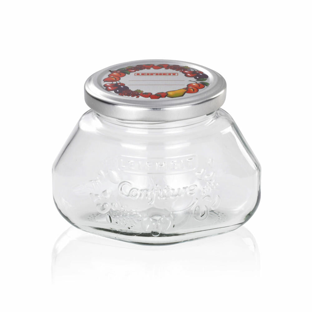 Leifheit jelly jar, jam jar, preserving jar, glass, 0.25 L, 36003