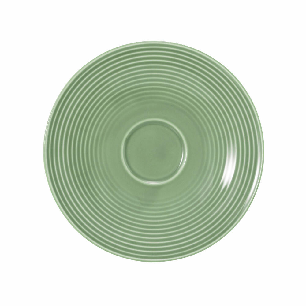 Seltmann Weiden Beat Salbeigrün Kombi-Untertasse Groß, Untere, Unterteller, Porzellan, Grün, Ø 16.5 cm, 001.751332