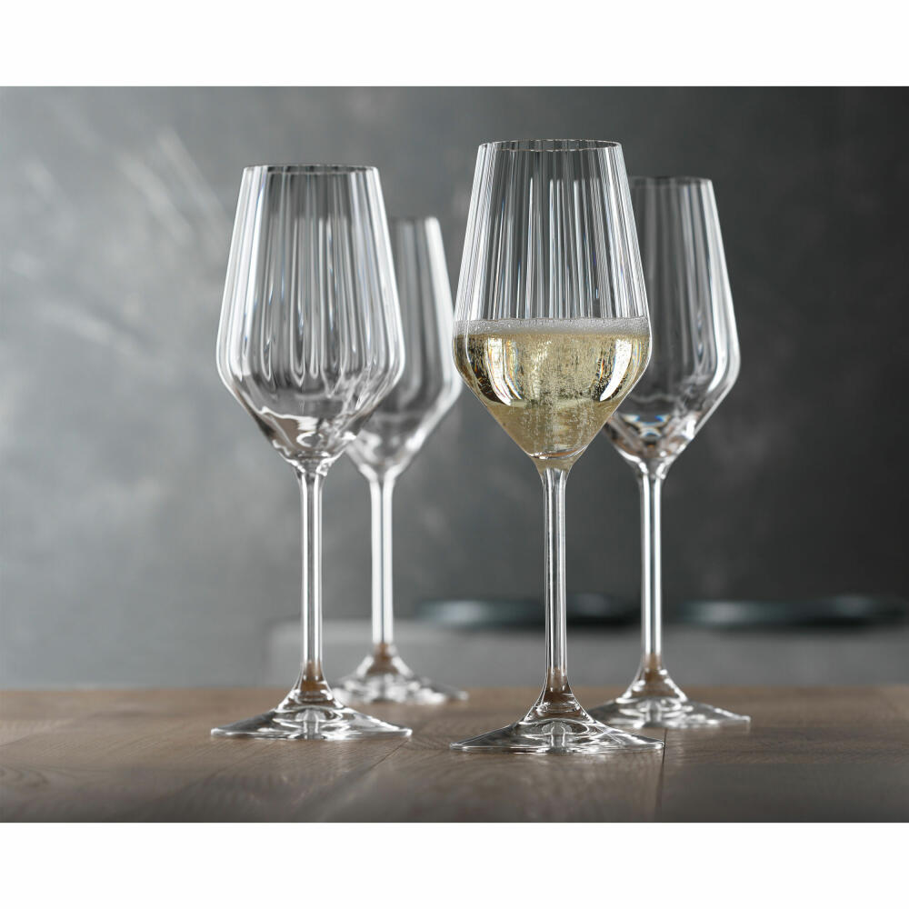 Spiegelau Champagnerglas Set LifeStyle 4-tlg., Schaumweingläser, Kristallglas, 310 ml, 4450177