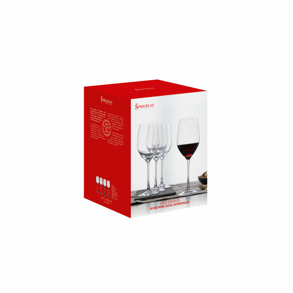 Spiegelau Vino Grande red wine glass, set of 4, wine glass, red wine glass, water glass, crystal glass, 420 ml, 4510271