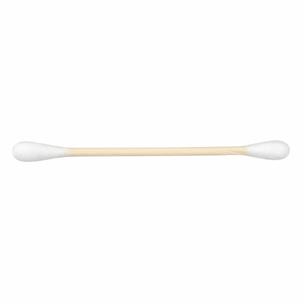 5five Simply Smart cotton swab dispenser Selena with 300 sticks, cosmetic dispenser, plastic, bamboo, 9.7 cm, 174860