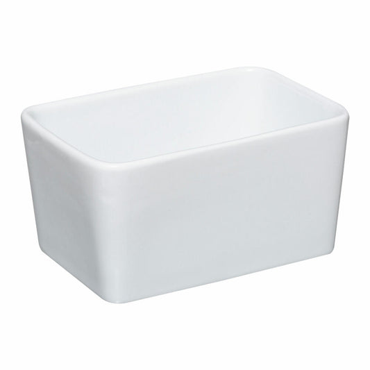 5Five Simply Smart Butterdose mit Streichmesser, Butterschale, Keramik, Bambus, 13.5 x 9.3 cm, 179609