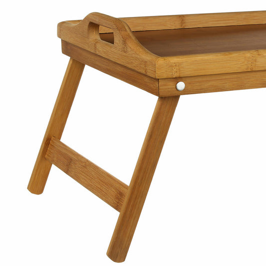 5five Simply Smart Serviertablett mit ausklappbaren Füßen, Tablett, Bambus, 50 x 30 cm, 540724270