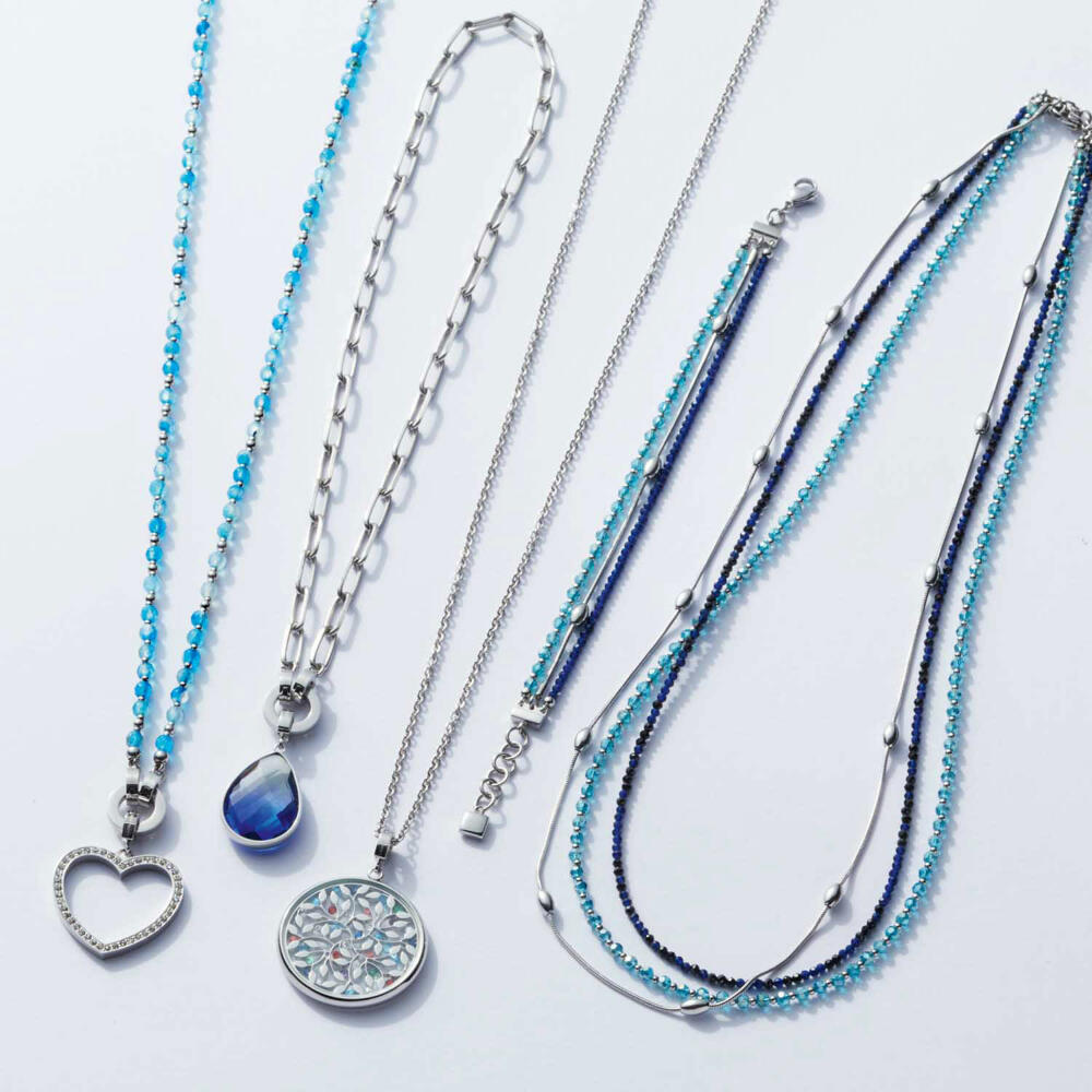 Leonardo Jewels Halskette Estrella Clip & Mix, Halsschmuck, Kette, Modeschmuck, 45 cm, Edelstahl, 019746