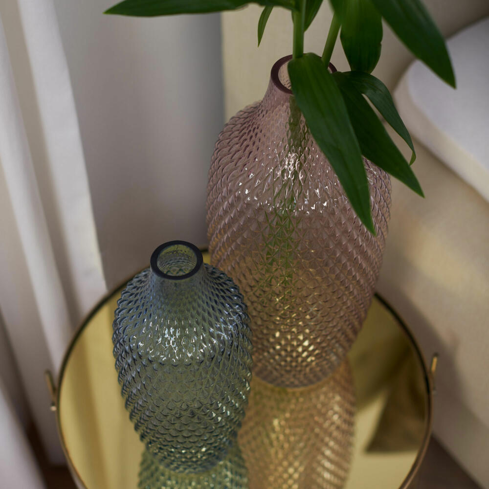 Leonardo vase POESIA, decorative vase, glass vase, soda-lime glass, viola, 40 cm, 018677