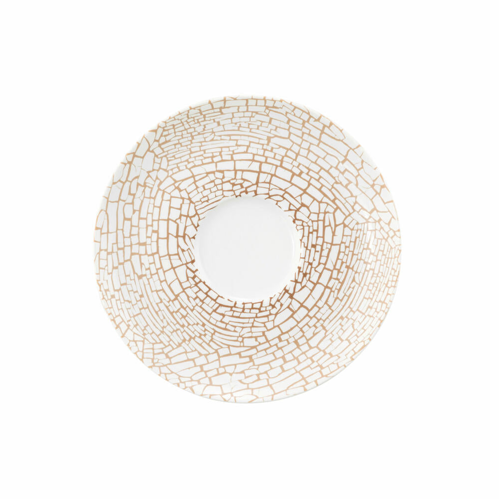 Seltmann Weiden Liberty combination saucer, underplate, porcelain, craquelure, Ø 16.1 cm, 001.764219